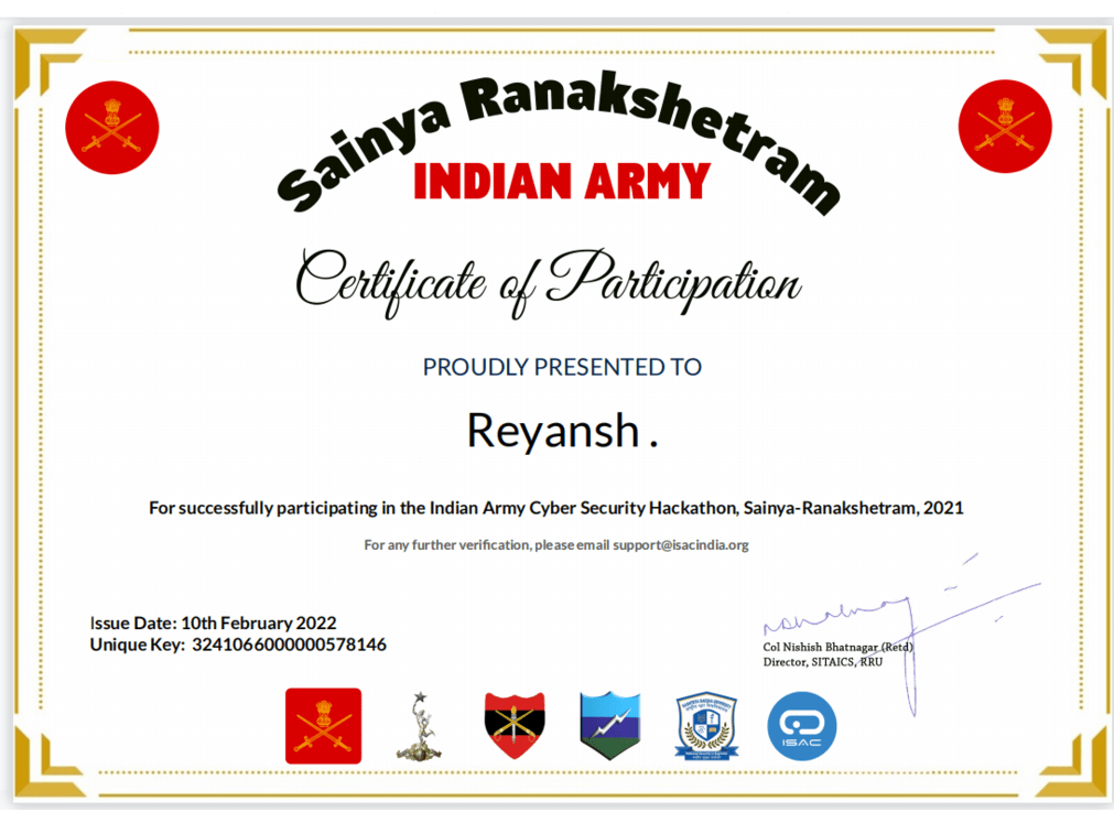 Certificate 3